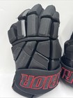 Warrior Pro Ii Ice Hockey Gloves Senior Size 13 Black red Logo