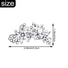 2pack Rhinestone Bridal Hair Clip Crystal Flower Wedding Barrette Elegant Bridal