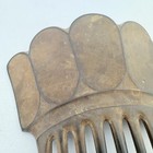 Antique Retro Victorian Spanish Style Hair Comb Steerhorn Solid Design