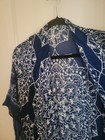 Modena Boho Cottagecore Blue Wrap Scarf