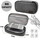 Pencil Case Dual Zipper Pencil Pouch Pen Box  School Supplies For Boys Adults  G