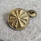 Vintage Smith   Warren Brass Tone Fire Chief Collar Insignia Badge Pin