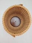 Vintage Nantucket Basket Round Swing Handle Wicker Lightship