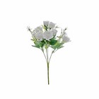 White 4 Bushes 12  Silk Roses Artificial Flowers Bouquets Party Home Decorations