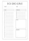 To Do List  Printable Pdf  Minimalist