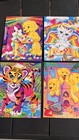         vintage Lisa Frank Lot Of 4 Stationary Folders Dog Cat Must Read