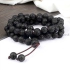 Natural Gemstone 108 Prayer Beads Tibet Buddhist Mala Necklace Meditation