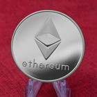 Silver Plated Physical Coin Commemorative Collectible Eth Ethereum Miner Coin