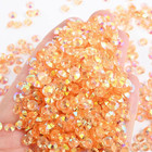 1000pcs 6mm Resin Flatback Rhinestones  Transparent Crystal For Crafts  Champagn