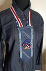 Women s Handmade Neckwear From Previously Owned Ties With Added Jeans Fabric