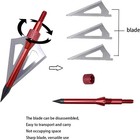 12pcs Archery Broadheads 3 Fixed Blade 100grain Hunting Arrowheads With One Case