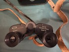 Vintage German Scope Spektator Binoculars With Strap And Case coated Optics 6x25