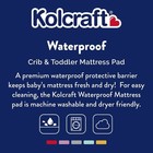 Waterproof Fitted Crib Mattress Pad Hypoallergenic Soft Knit Protector 52x28