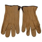 Vtg Brotherhood Gloves By Wells Lamont Chicago 1694 Sz M Yellow Buckskin Leather