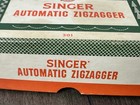 Vintage 1956 Singer Automatic Zigzagger  161103 Model 301 With Instruction Book