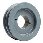 Cast Iron 4 5  Dual Groove Pulley 2 Belt A Section 4l With 1-1 8  Sheave Bushing