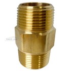 Brass Pipe Hex Nipple Fitting 1  Mnpt X 1  Npt Male Adapter