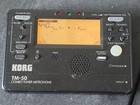 Korg Tm-50 Combo Tuner Metronome Black With Contact Microphone Tested Working