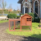 Wooden Chicken Coop Nest Box Hen Rabbit House Poultry Pet Hutch Bunny Cage Usa