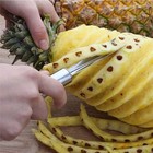 2pcs Stainless Steel Pineapple Peeler Remover Fruit Slicer Eye Cutter Kitchen