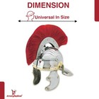 Imperial Roman Centurion Helmet   20 Gauge Steel With Blonde Plume Costume Helm