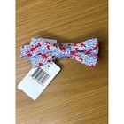 Izod Boys Lobster Wave Clip-on Bow Tie Red Blue Cotton Nautical Akb71601400 Nwt