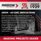 Arrow Full Size Dual Temp Glue Gun Kit With 12 Sticks - Professional  Red 