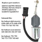 Zeekee Fuel Shut Off Solenoid Switch Compatible With Bobcat Skid Steer 751 75   