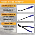 Auto Trim Clip Remover Tool Removal Pliers Fastener Door Panel Retainer Set 3pcs