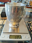 Persian 84 Silver  Kiddush Cup  135 Grams  3  X 3 8 