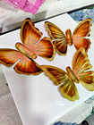 Vintage Brass Butterfly Wall Hangers Decor Assending In Size Set Of Three