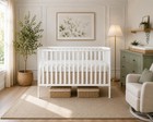 5-in-1 Convertible Full-size Baby Crib W  Toddler Day   Full Bed