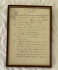 Rare johann Sebastian Bach Framed  Job Application Letter Leipzig Facsimile 1723