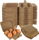 40pcs Egg Cartons Cheap Bulk 6 Count Egg Cartons For Half Dozen Chicken Eggs 6