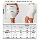 Women s Pencil Mini Skirt Stretch Mid Waist Basic Bodycon Rayon Casual  19 -20  