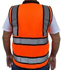 Super Duty Orange Mesh High Visibility Safety Vest   Class 3  Type R
