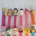 Vintage Pez Containers Lot Of 12 Hello Kitty Seseme Street Disney Santa 