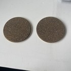 Vintage Boeing Brass   Leather Coasters Set Of 2 1960   s