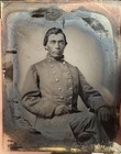 Civil War 1 6 Ambrotype Photo Of Confederate Officer