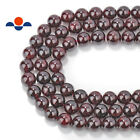 Natural Red Garnet Smooth Round Beads 2mm 4mm 6mm 8mm 10mm 12mm 15 5  Strand