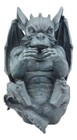 Gothic Fantasy Winged Drunken Gargoyle Wine Bottle Holder Figurine Kitchen Decor