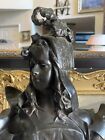 Antique 19thc Bronze Bust French Sculpture - Bust Of A Girl Signed Anton Nelson