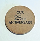 Vintage Holmes County 1987 Antique Fest Wooden Nickel 25th Anniversay  Oh