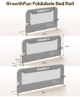 Foldable Bed Rail For Toddlers  71in Reinforced Carbon Steel Frame connectors   
