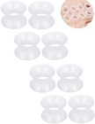 10g-50mm Clear Silicone Gauges For Ear Double Flared Ear Gauges 0g   8mm
