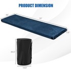 72  Memory Foam Camping Mattress Portable Sleeping Mat Foldable Floor Guest Bed