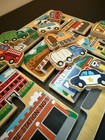 Melissa   Doug Wooden Vehicles Maze Puzzle City Playset