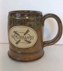 Sunset Hill Stoneware New Holland Brewing Mug Earth Tones 4 1 2  Tall