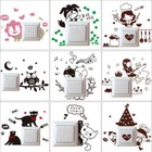 Lovely Diy Decor Removable Surround  Switch Sticker Art Mural Decal Home Wall _a