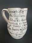 Desimone Italy H painted 8    Sicilian Sangria Pitcher W Recipe Cracked As Is